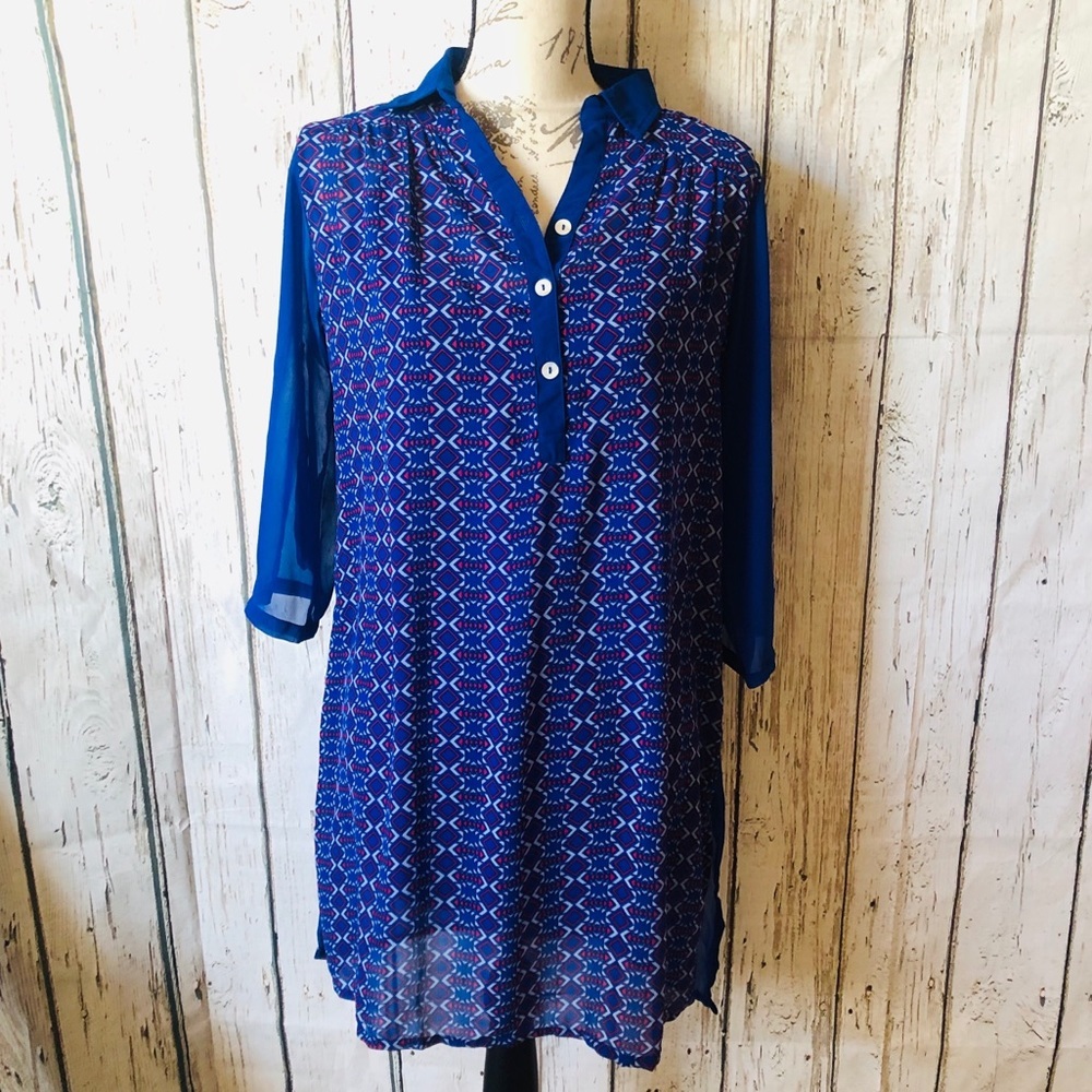 🆕 NWOT INDIAN BRAND “AND” TUNIC WITH SLIP 🆕